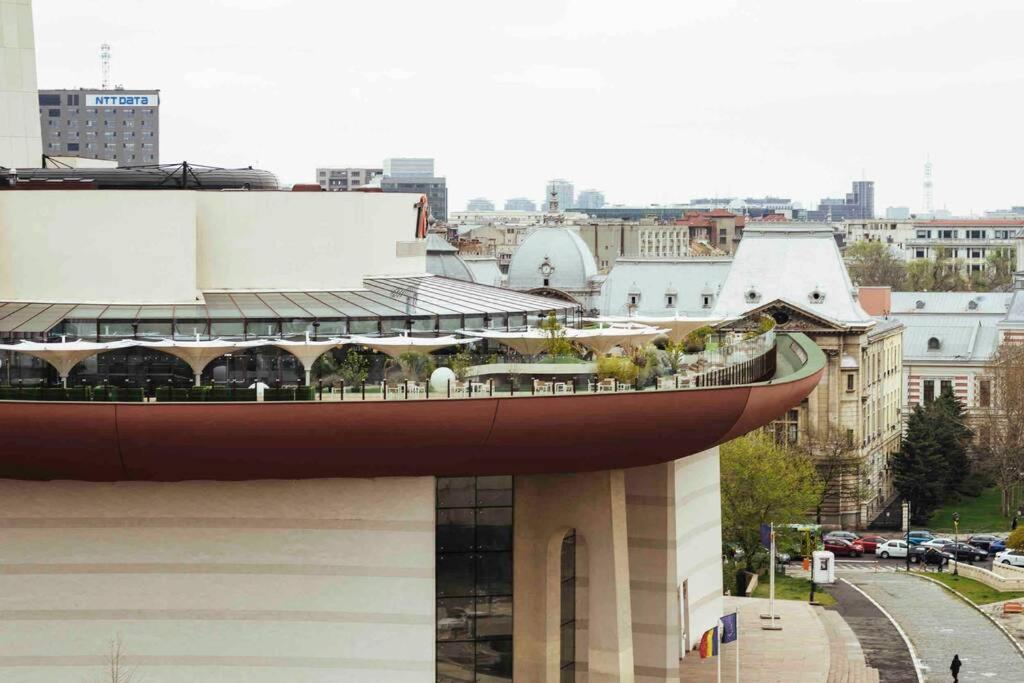 Stunning Views 2Br Intercontinental Flat Leilighet Bucureşti Eksteriør bilde