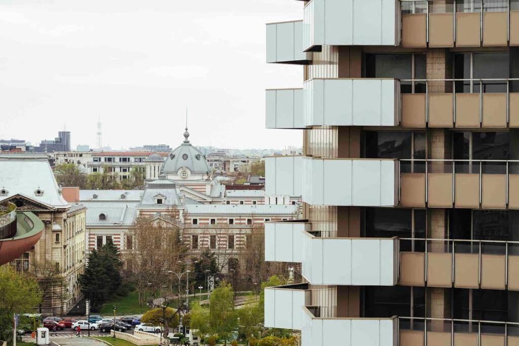 Stunning Views 2Br Intercontinental Flat Leilighet Bucureşti Eksteriør bilde
